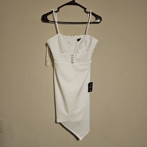 *NEW* Lulus Let’s Dance all Night Asymmetrical Dress Sz Med